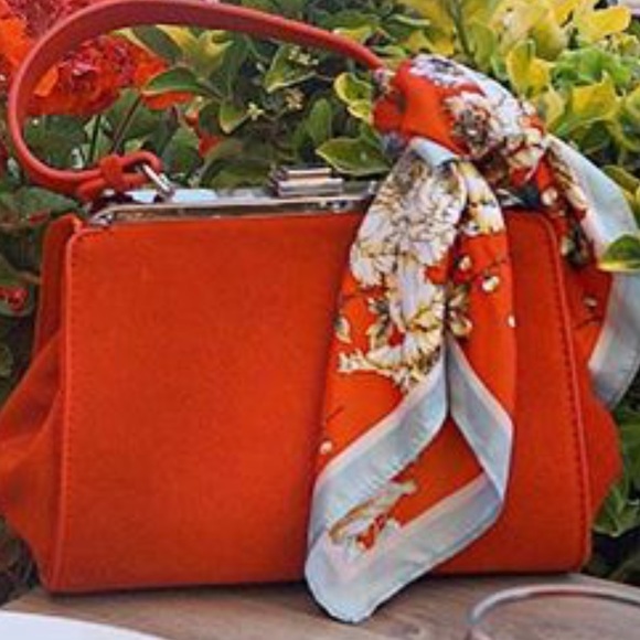 Zara Handbags - Zara Orange Suede Bag